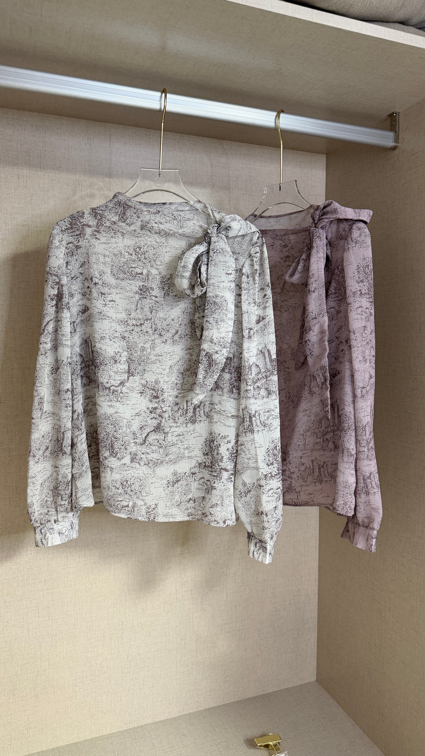 韓國連線⚡️Garden Printed Chiffon Top