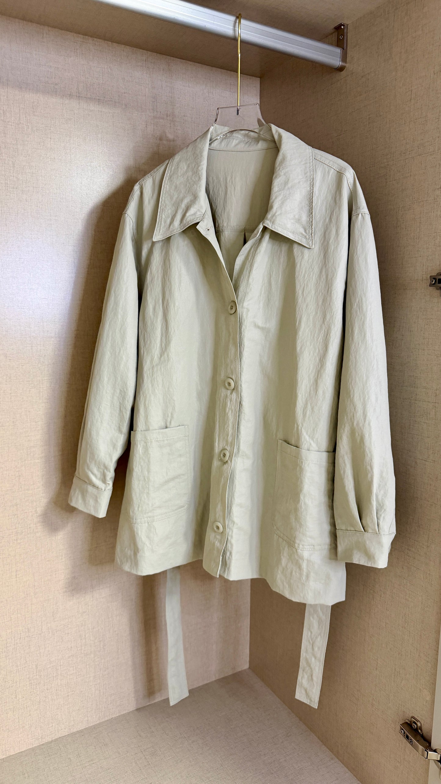 韓國連線⚡️風褸布料外套