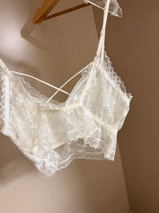 韓國連線🇰🇷短版Lace Bra Top