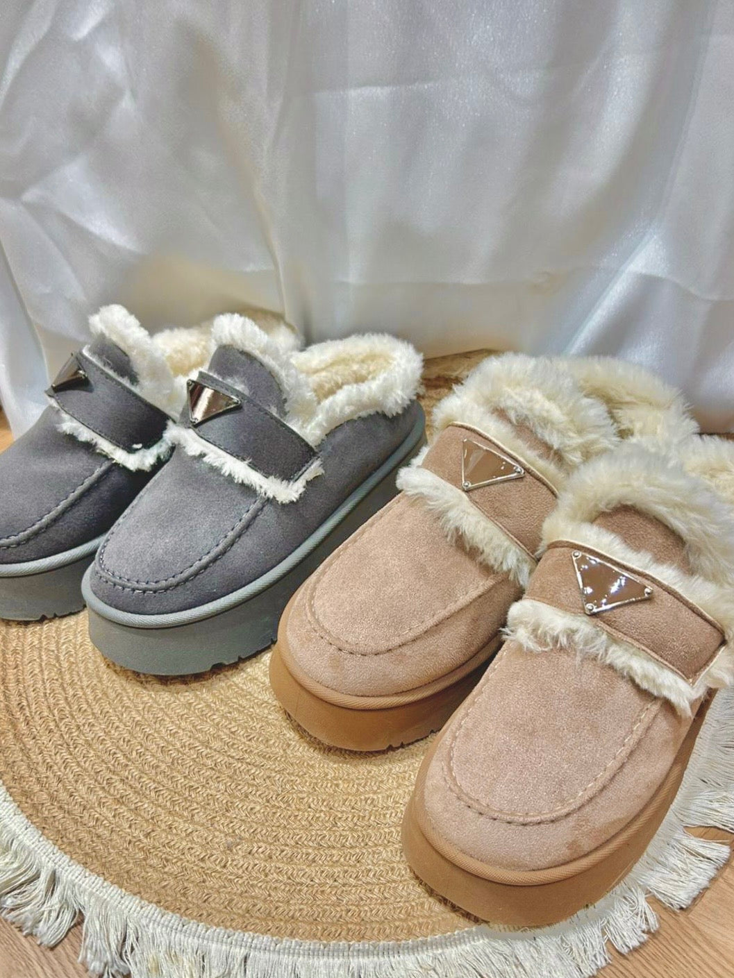 Loafer UGG毛毛拖鞋