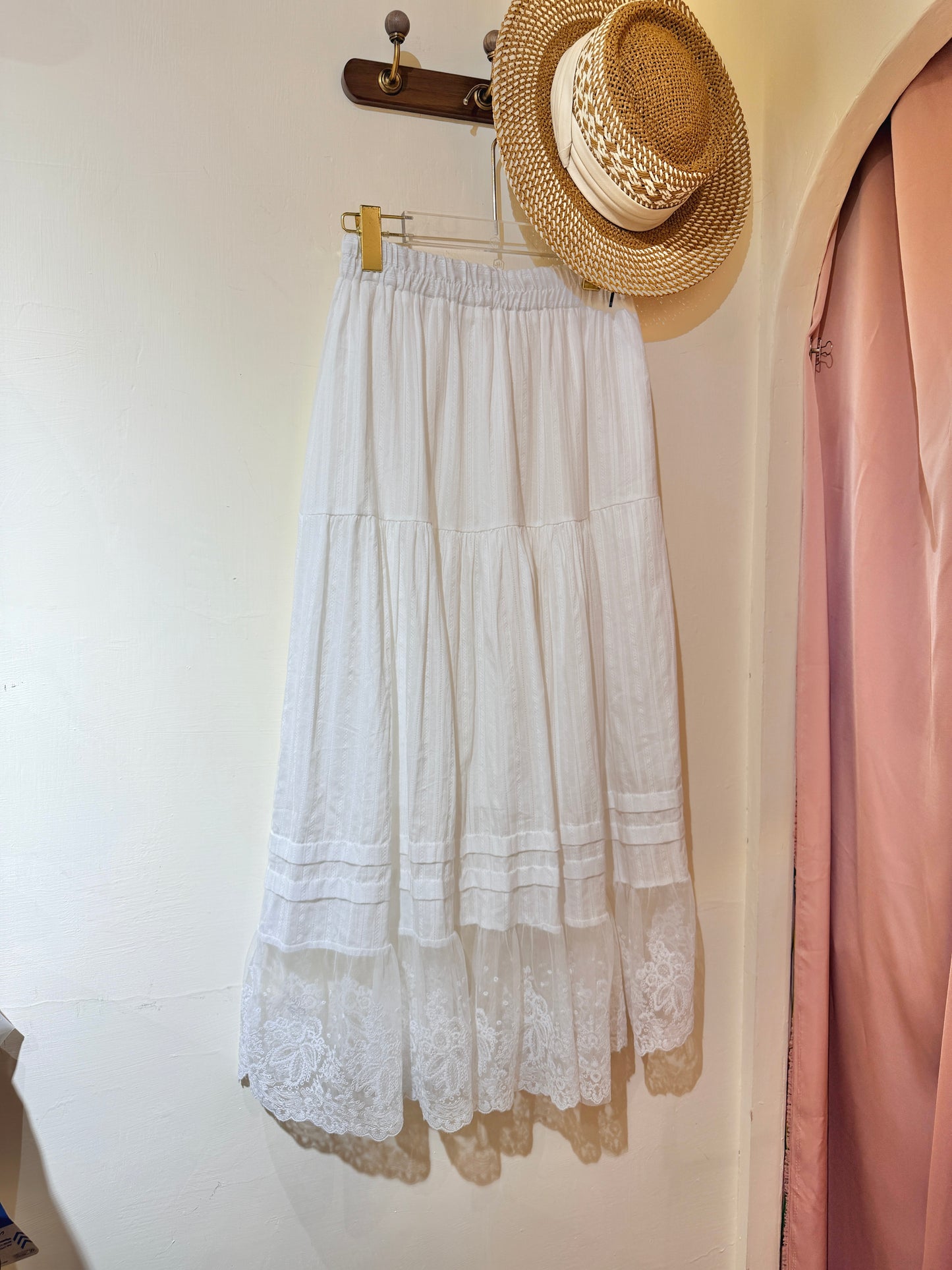 Cotton Lace Layer Skirt