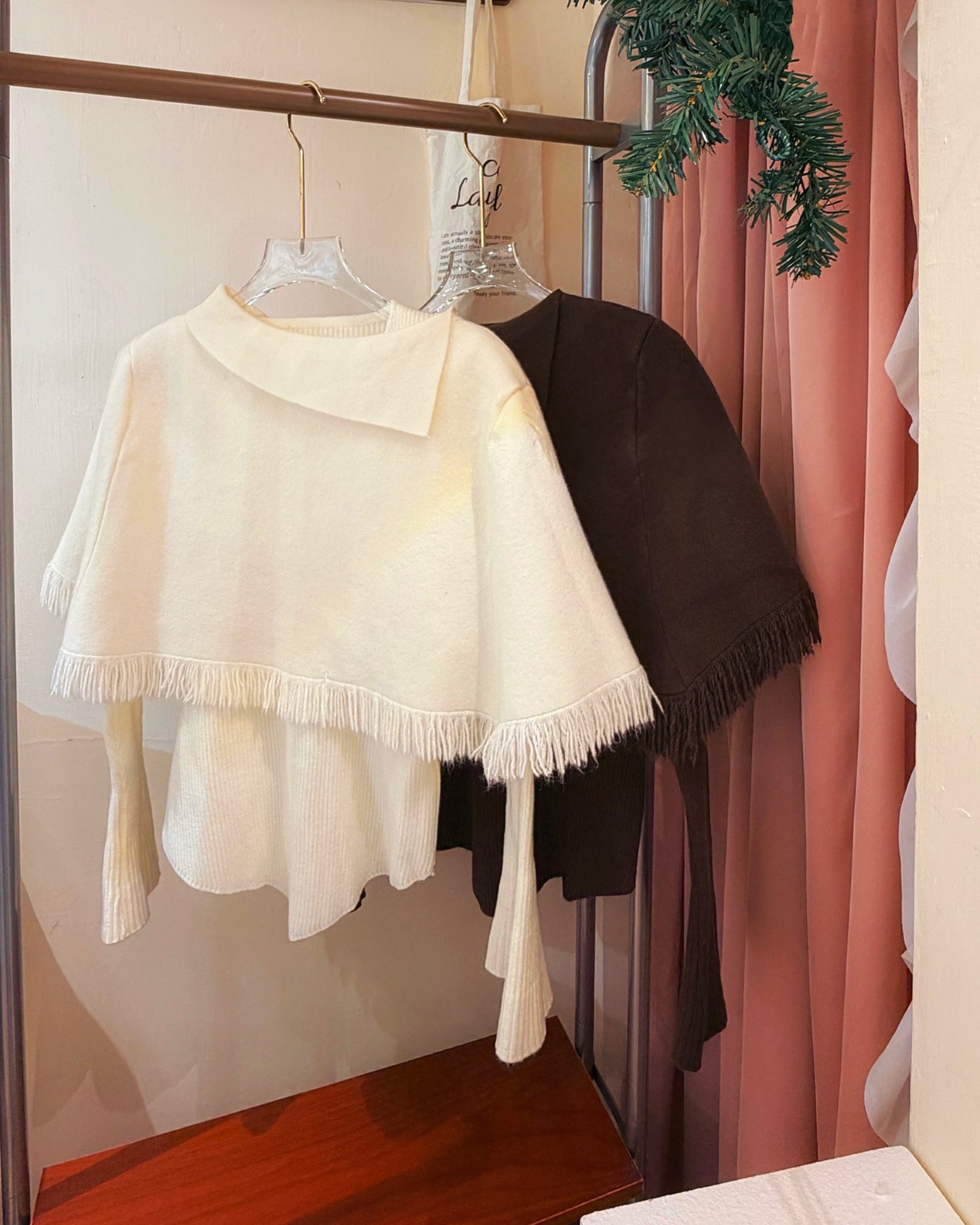 CAPE 2in1 SET KNIT TOP