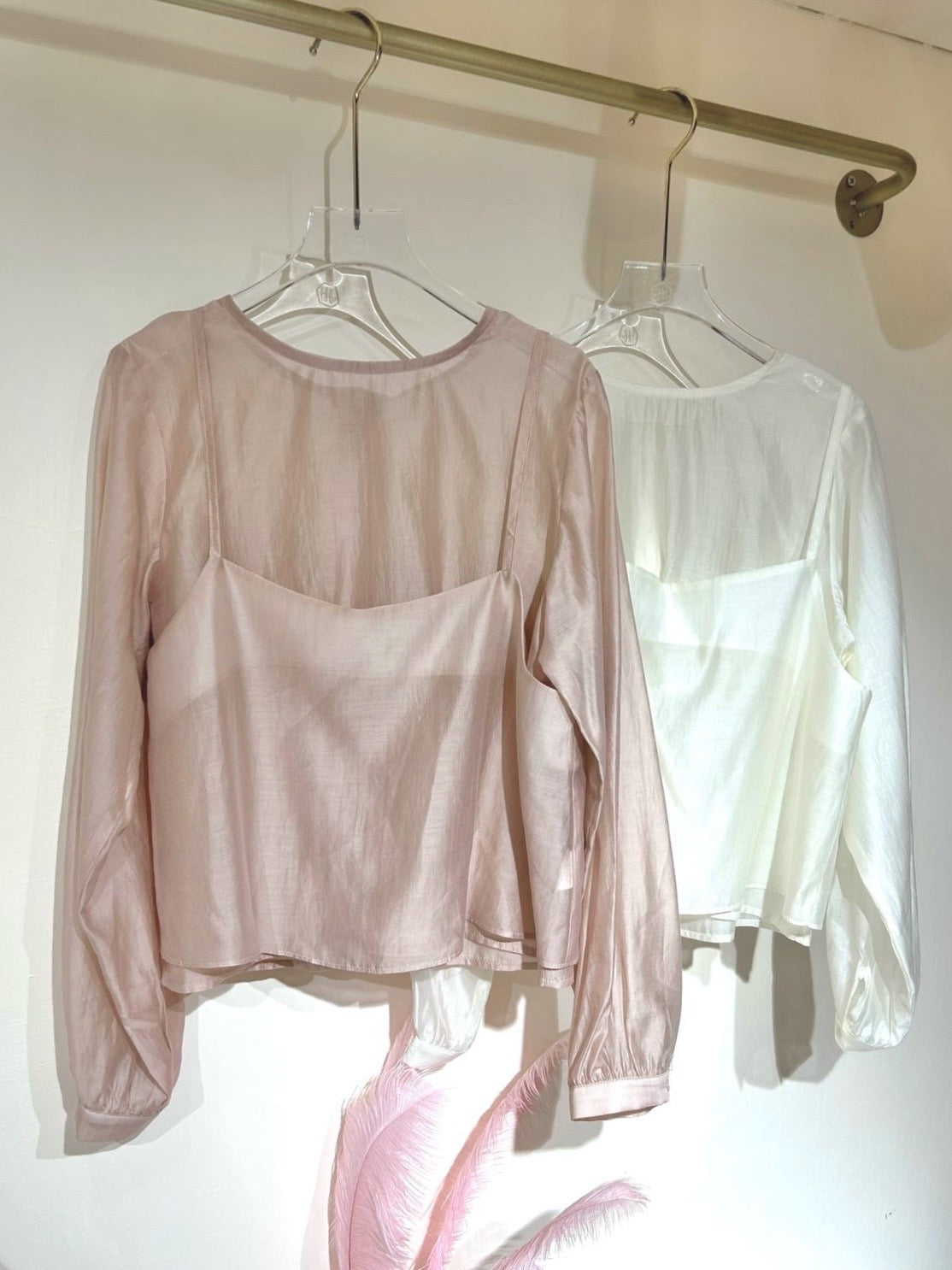 高品質啞光天絲2in1 Blouse