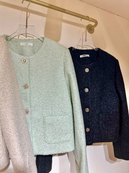 Modern Chic簡約風喱絨外套