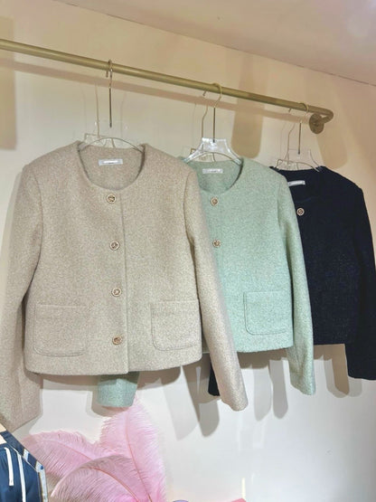 Modern Chic簡約風喱絨外套