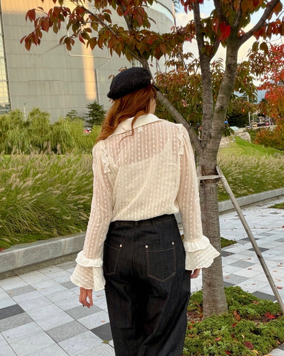 韓國連線⚡️Fair Lace Shirt Top