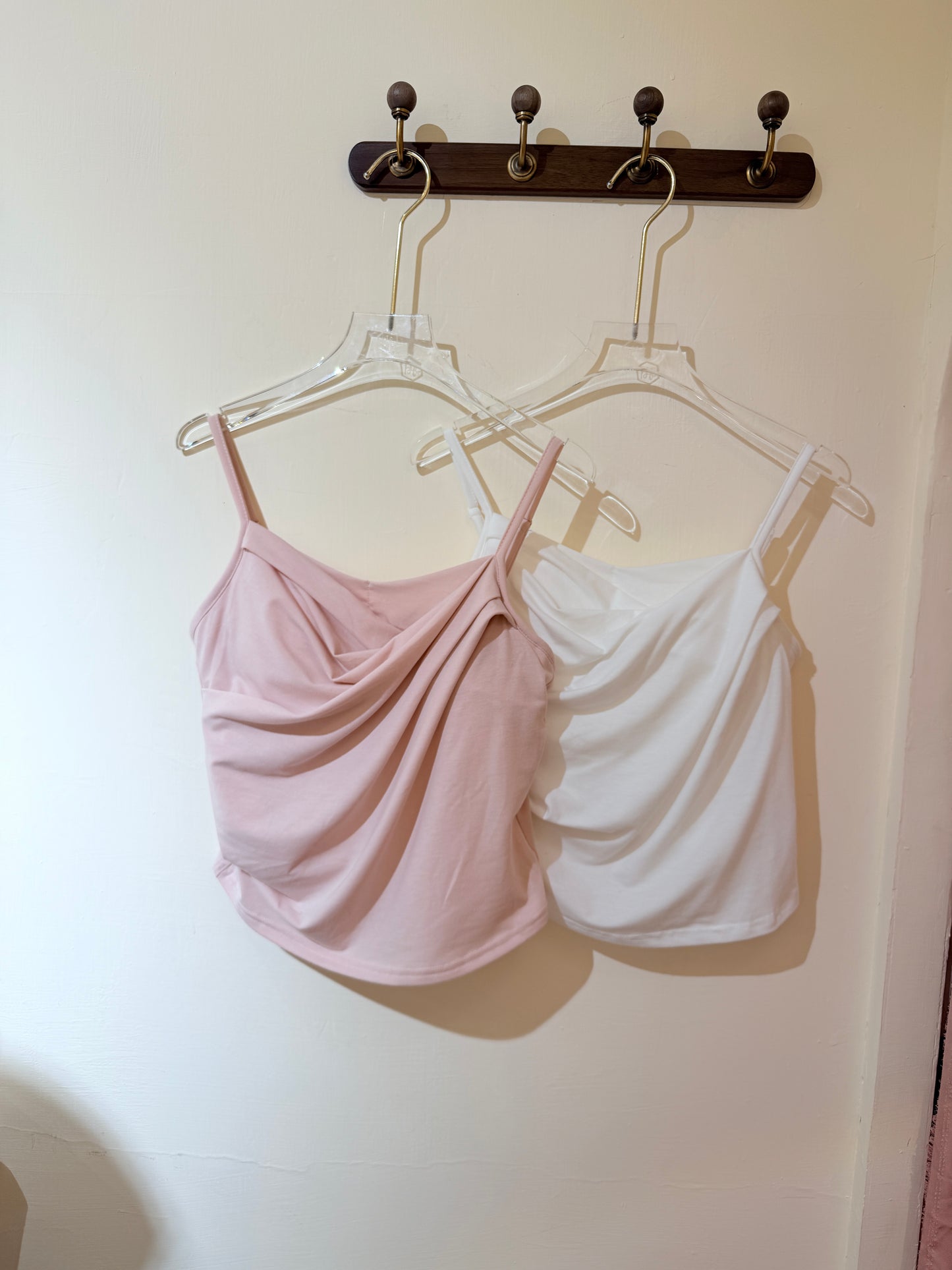 Mousse麻糬感抓褶棉質Bra Top