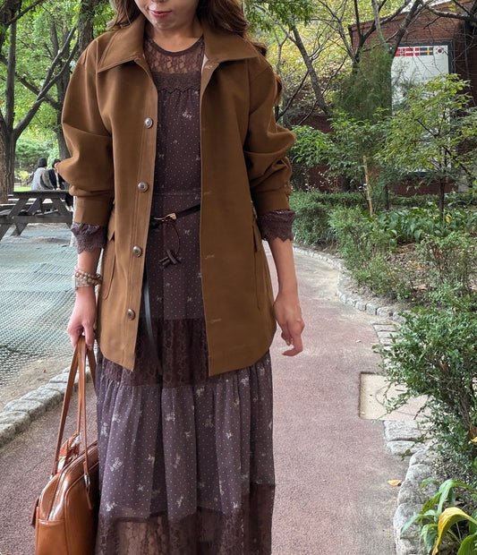 韓國連線⚡️Deluxe Suede Coat